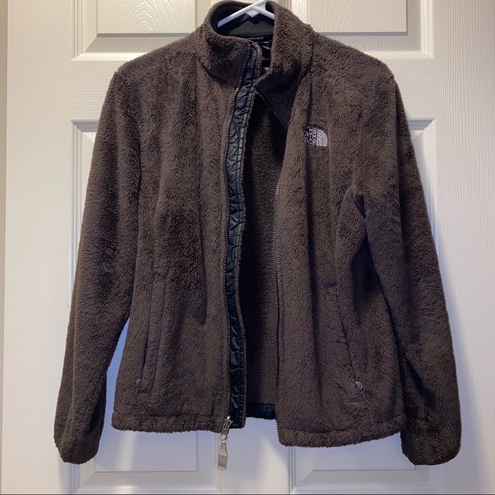 North Face Fuzzy Zip Up Jacket S